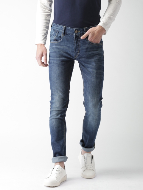 

Harvard Men Blue Skinny Fit Mid-Rise Clean Look Stretchable Jeans