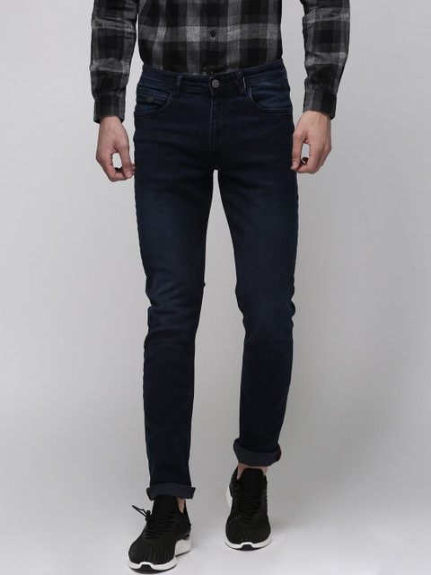 

Ecko Unltd Men Blue Super Slim Fit Mid-Rise Clean Look Stretchable Jeans