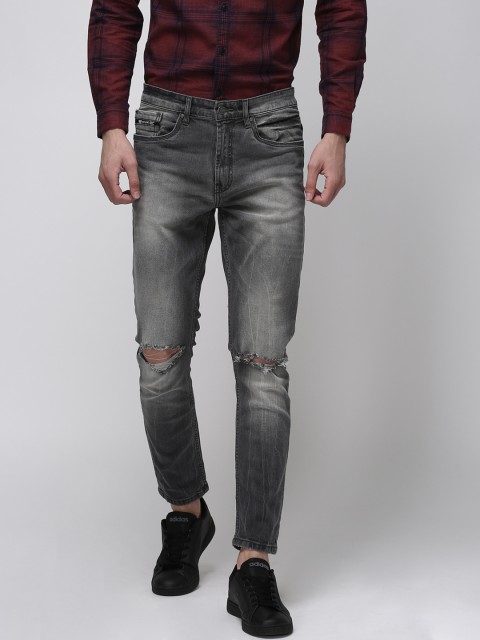 

Ecko Unltd Men Grey Slim Fit Mid-Rise Slash Knee Stretchable Jeans