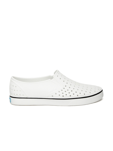 

native shoes Unisex White Miles Slip-On Sneakers