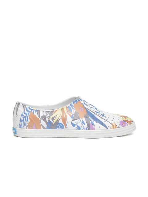 

native shoes Unisex White Printed Jericho Slip-On Sneakers