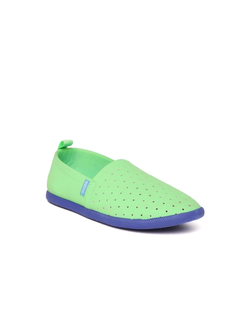 

native shoes Kids Green Perforated Slip-Ons