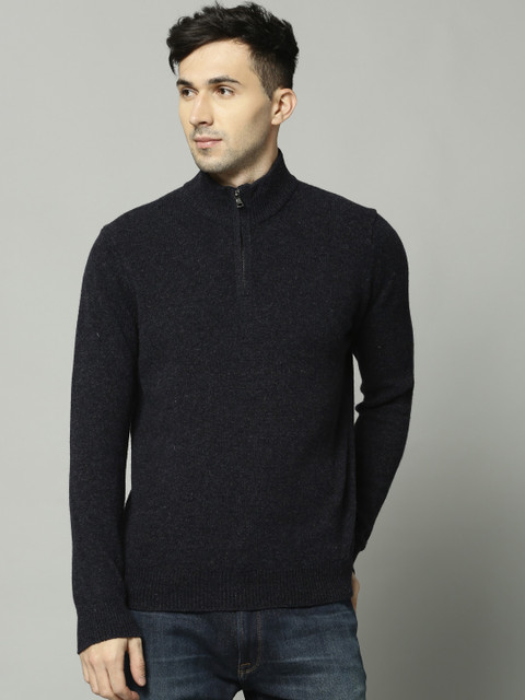 

Marks & Spencer Men Navy Solid Pullover, Navy blue