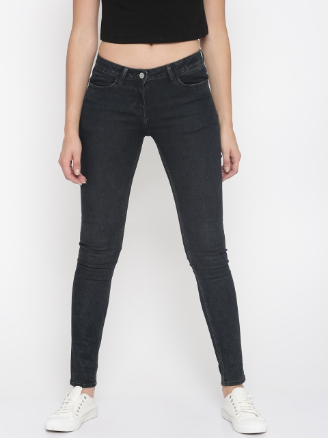 

Mast & Harbour Women Blue Skinny Fit Low-Rise Clean Look Stretchable Jeans