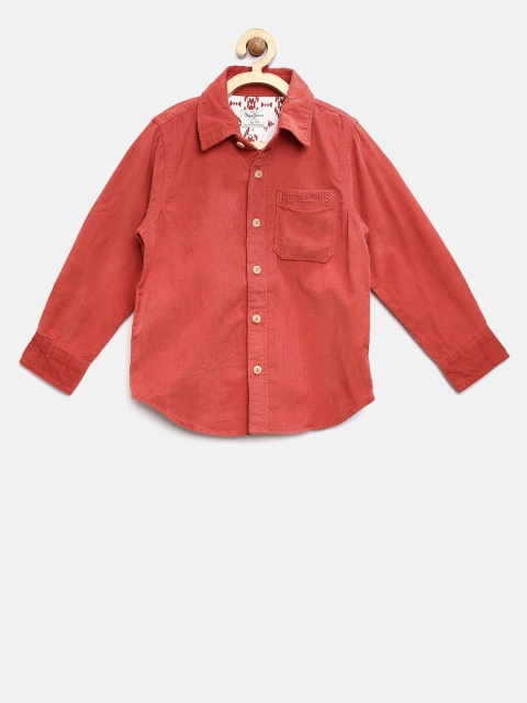 

Pepe Jeans Boys Rust Red Corduroy Shirt