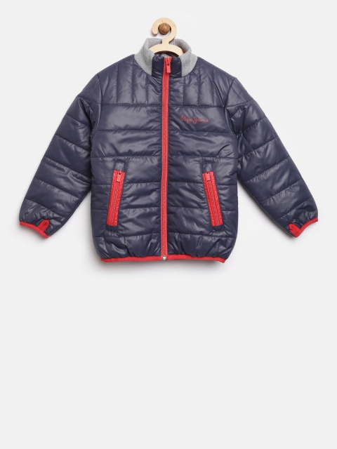 

Pepe Jeans Boys Navy Solid Padded Jacket, Navy blue