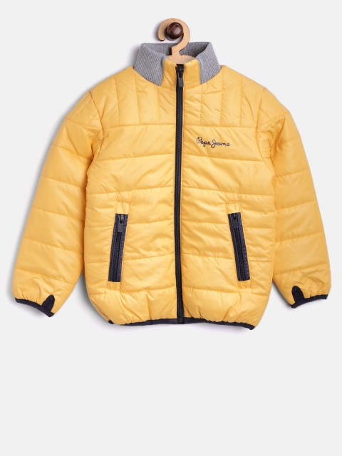 

Pepe Jeans Boys Yellow Solid Puffer Jacket