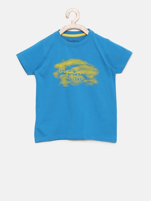 

Pepe Jeans Boys Blue Printed Round Neck T-shirt