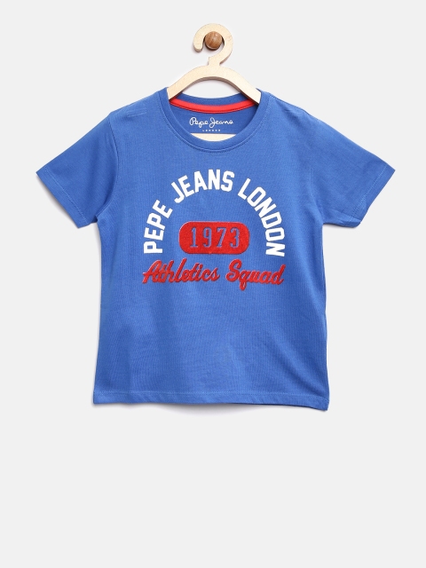 

Pepe Jeans Boys Blue Printed Round Neck T-shirt