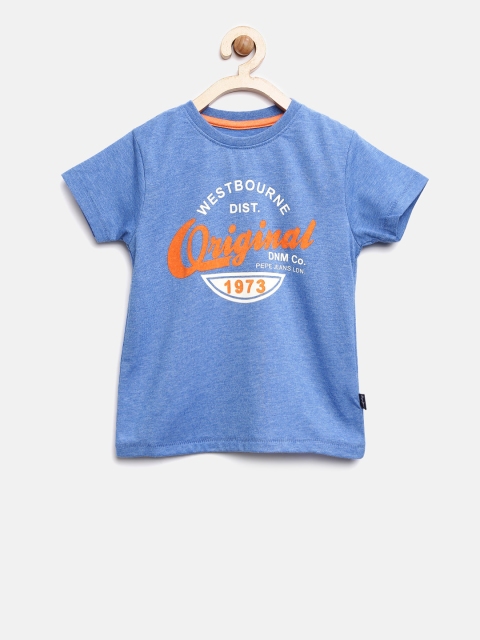 

Pepe Jeans Boys Blue Printed Round Neck T-shirt