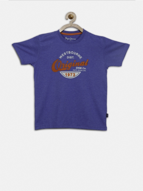 

Pepe Jeans Boys Blue Printed T-shirt