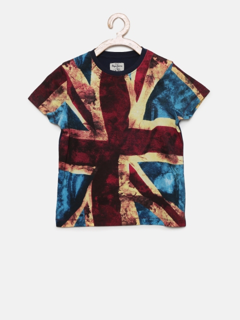 

Pepe Jeans Boys Blue Printed Round Neck T-shirt