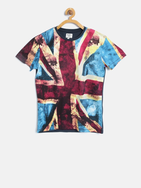 

Pepe Jeans Boys Blue Printed Round Neck T-shirt