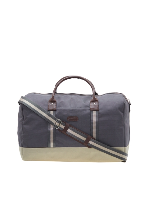 

Bags.R.us Unisex Grey & Green Duffel Bag