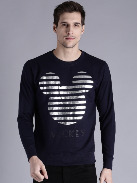 

Kook N Keech Disney Men Navy Blue Printed Sweatshirt