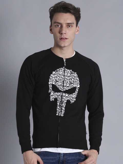 

Kook N Keech Marvel Men Black & White Printed Sweatshirt