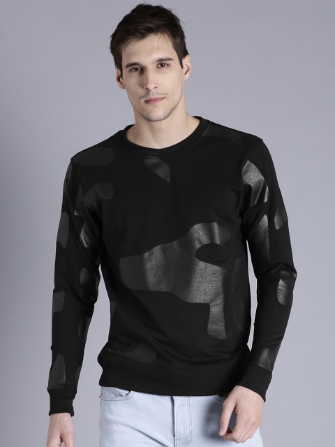

Kook N Keech Men Black Printed Sweatshirt