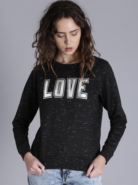 

Kook N Keech Women Black Printed Sweatshirt