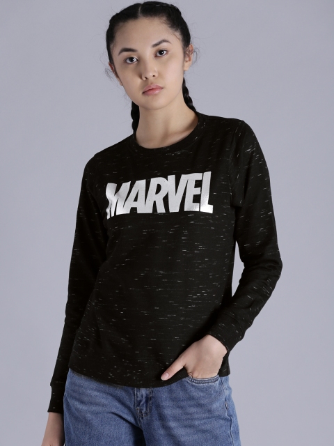 

Kook N Keech Marvel Women Black Printed Sweatshirt