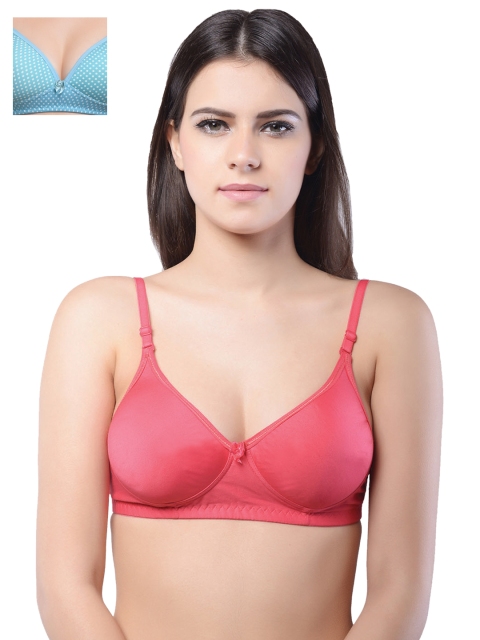 

Lady Lyka Pack of 2 T-shirt Bras, Maroon