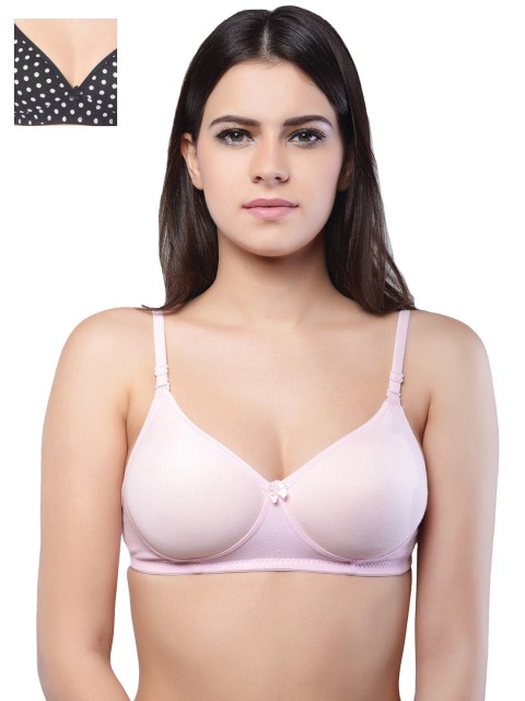 

Lady Lyka Pack of 2 T-shirt Bras, Pink