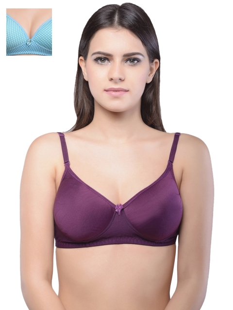 

Lady Lyka Pack of 2 T-shirt Bras, Purple