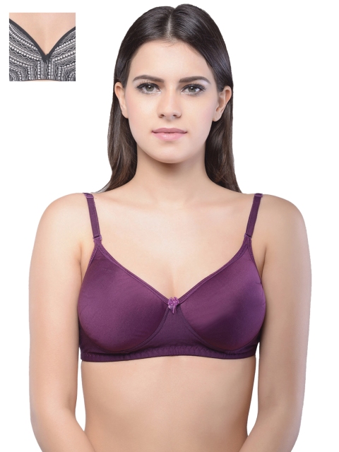 

Lady Lyka Pack of 2 T-shirt Bras, Purple