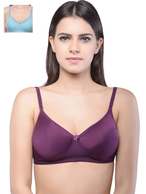 

Lady Lyka Pack of 2 T-shirt Bras MISTIQUE-PPL-TRESSME, Purple