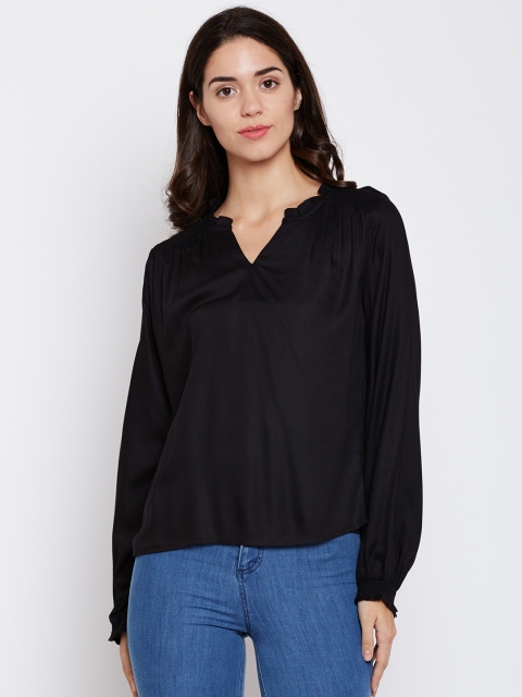 

Harpa Women Black Solid Top