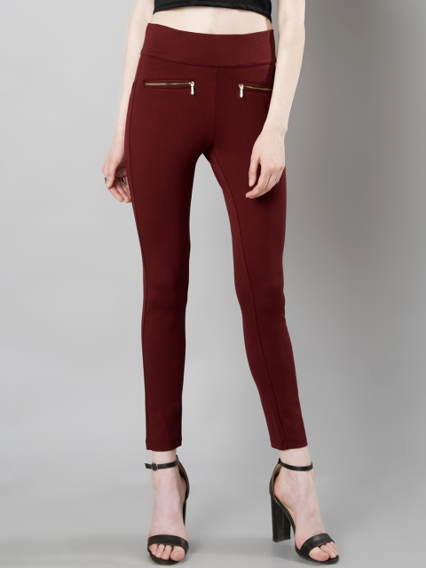 

FabAlley Maroon Treggings