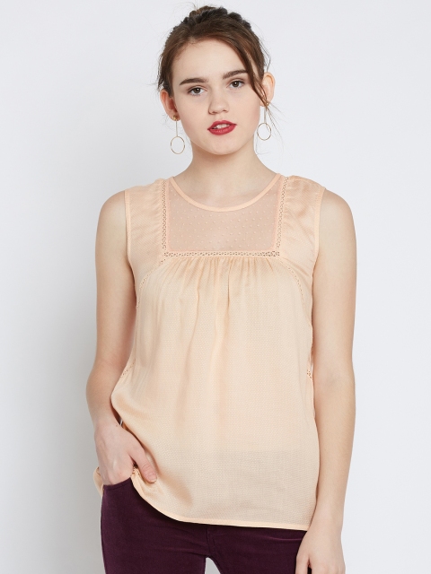 

Marie Claire Women Beige Solid Top
