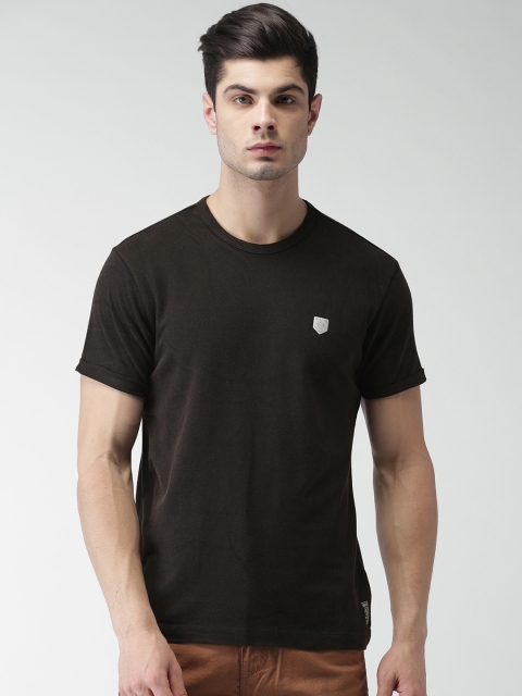 

Harvard Men Brown Solid Round Neck T-shirt