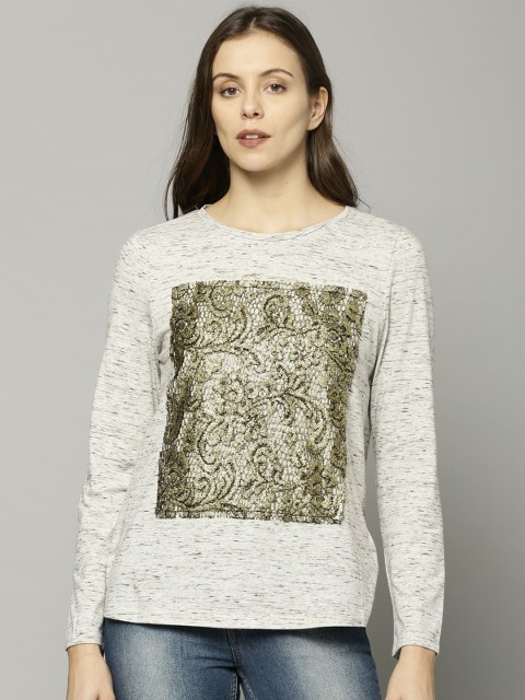 

Marks & Spencer Women Grey Melange Top