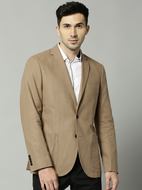 

Marks & Spencer Beige Tailored Slim Fit Single-Breasted Blazer