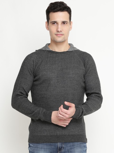 

Peter England Casuals Men Charcoal Grey Sweater
