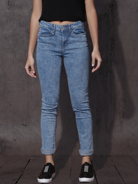 

Roadster Women Blue Regular Fit Mid-Rise Clean Look Stretchable Jeans