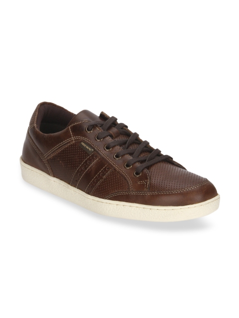 

Red Tape Men Brown Leather Sneakers