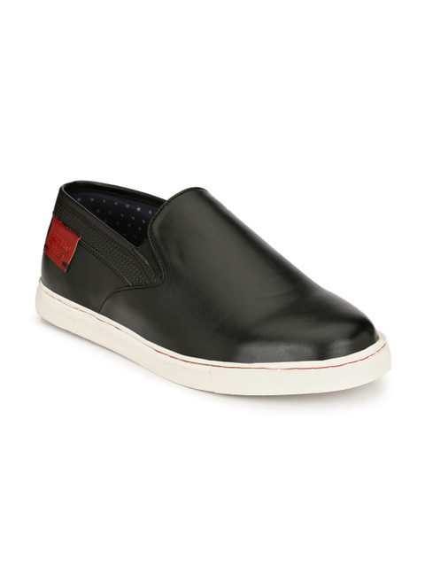 

Alberto Torresi Men Black Slip-On Sneakers