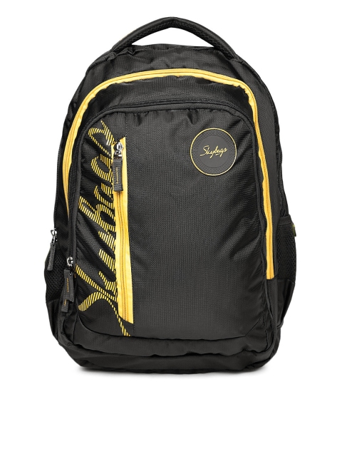 

Skybags Unisex Black Textured Laptop Backpack