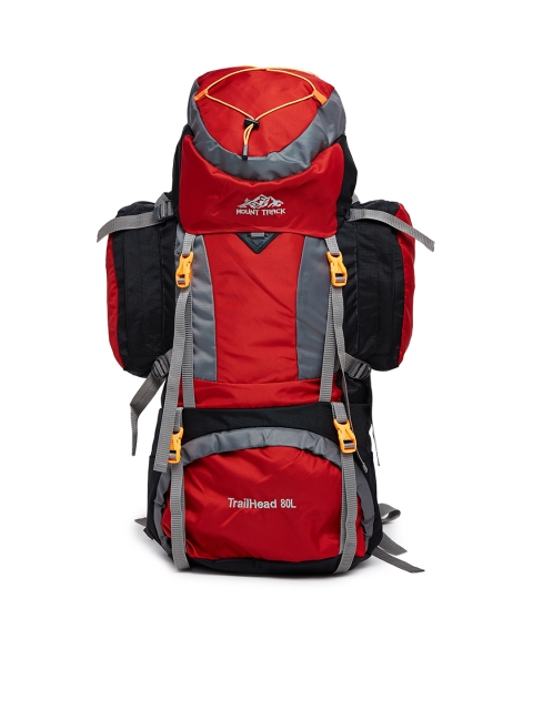 

MOUNT TRACK Unisex Red & Black Rucksack