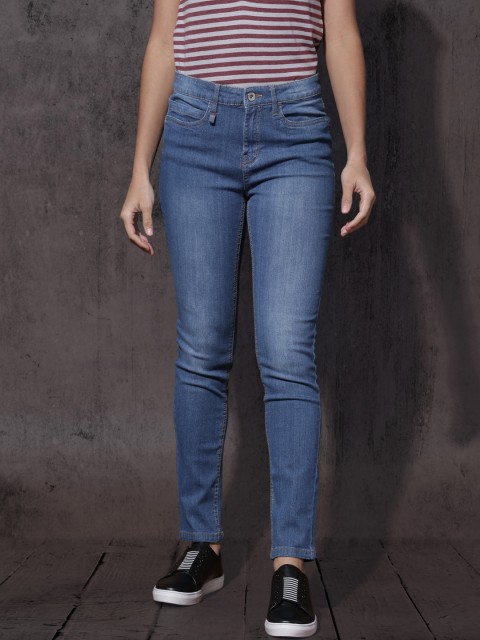 

Roadster Women Blue Regular Fit Mid-Rise Clean Look Stretchable Jeans