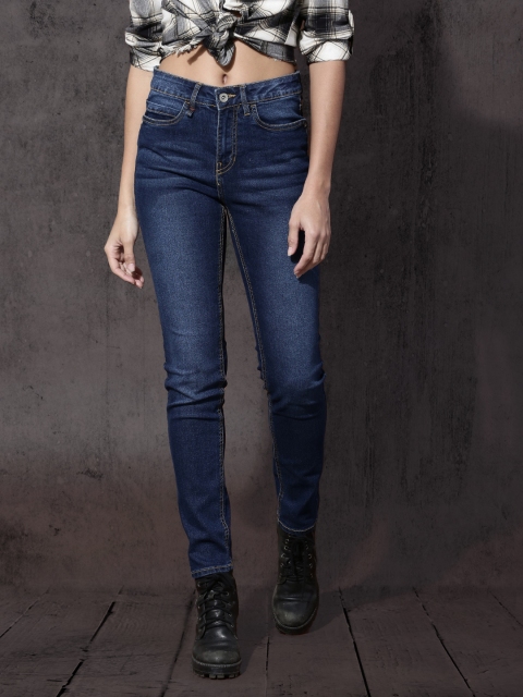 

Roadster Women Blue Skinny Fit Mid-Rise Clean Look Stretchable Jeans