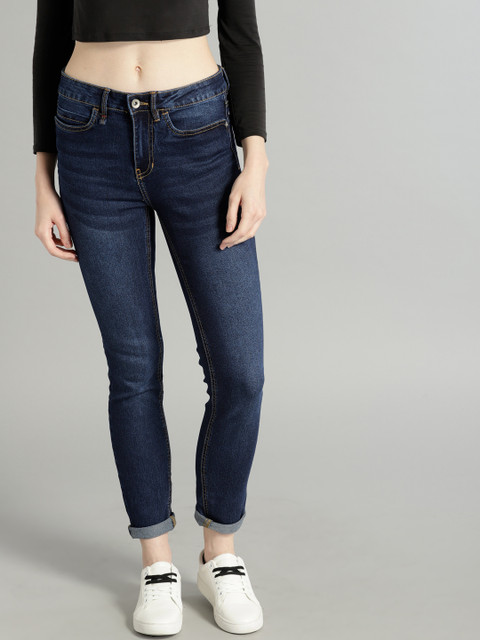 

Roadster Women Blue Slim Fit Mid-Rise Clean Look Stretchable Jeans