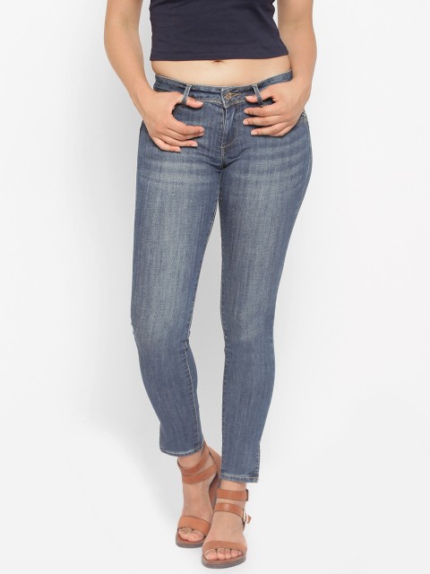 

Deal Jeans Women Blue Super-Slim Fit Mid-Rise Clean Look Stretchable Jeans
