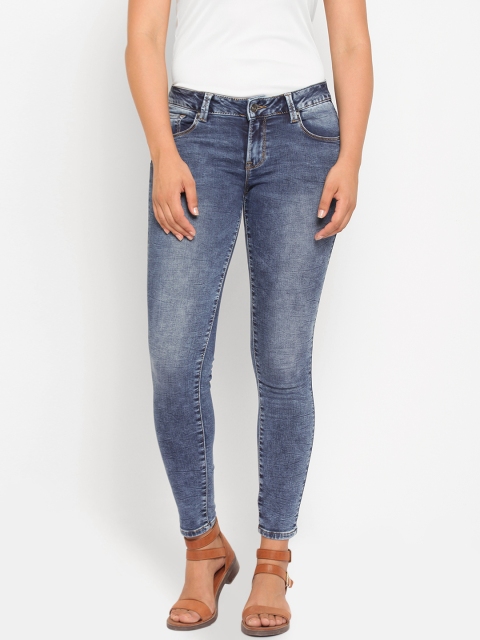 

Deal Jeans Women Blue Skinny Fit Mid-Rise Clean Look Stretchable Jeans