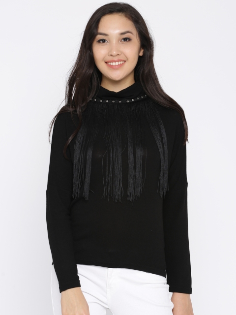 

Deal Jeans Women Black Solid Top