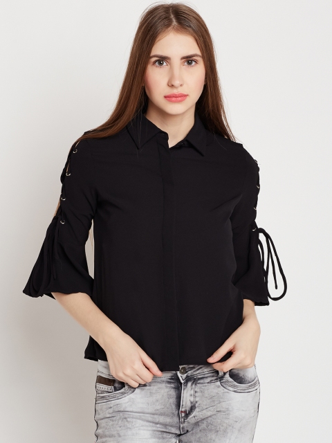 

Deal Jeans Women Black Solid Casual Shirt
