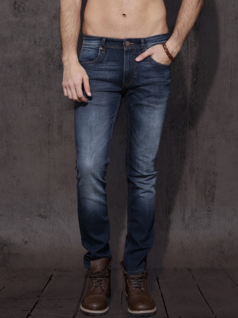 

Roadster Men Blue Skinny Fit Mid-Rise Clean Look Premium Stretchable Jeans