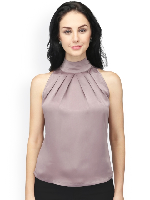 

Eavan Women Mauve Solid Satin Top