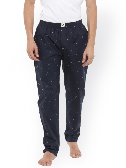 

Urban Dog Navy Printed Pyjamas UDPYJ11, Navy blue